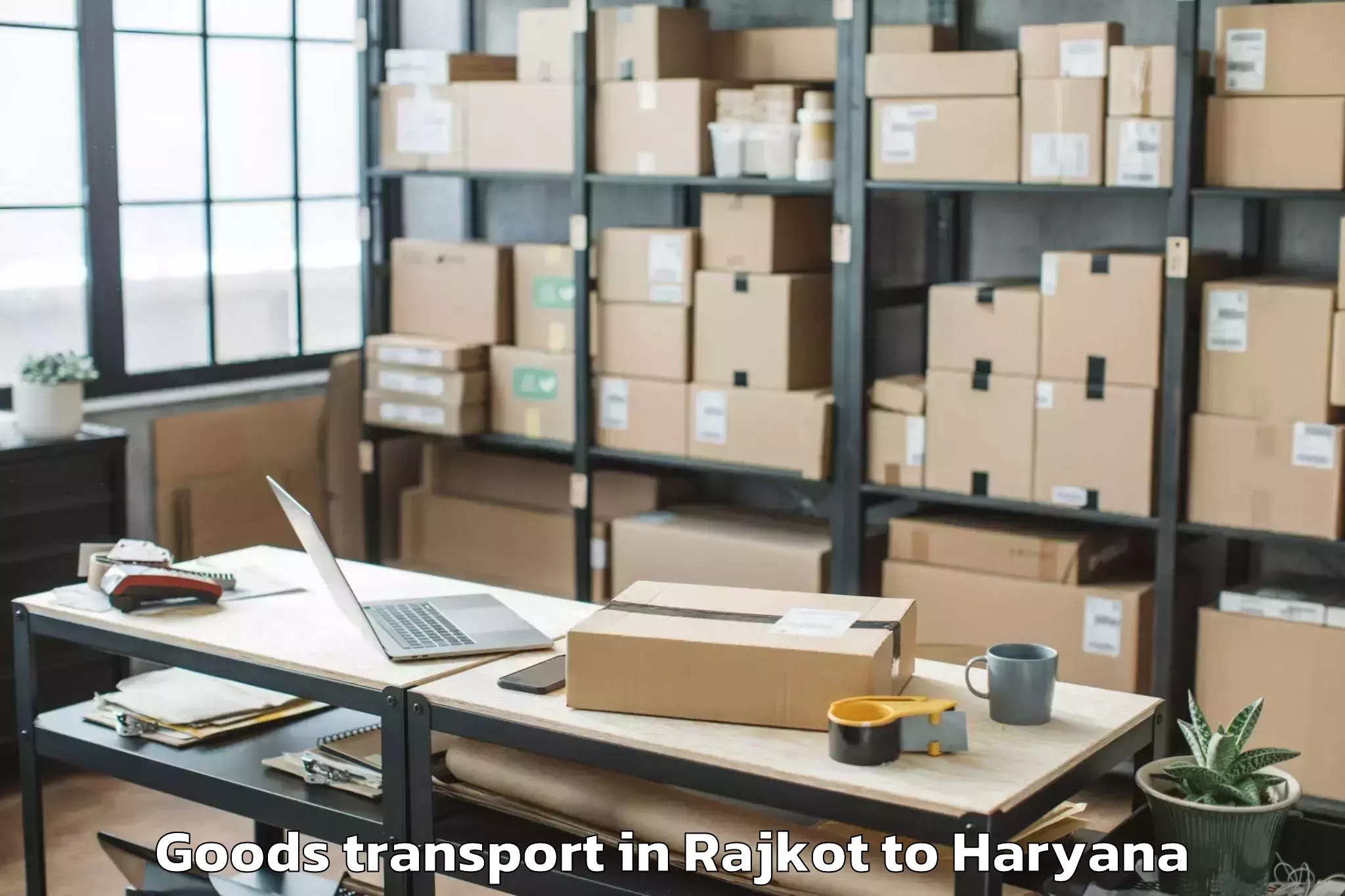 Book Rajkot to Ansal Plaza Mall Gurgaon Goods Transport